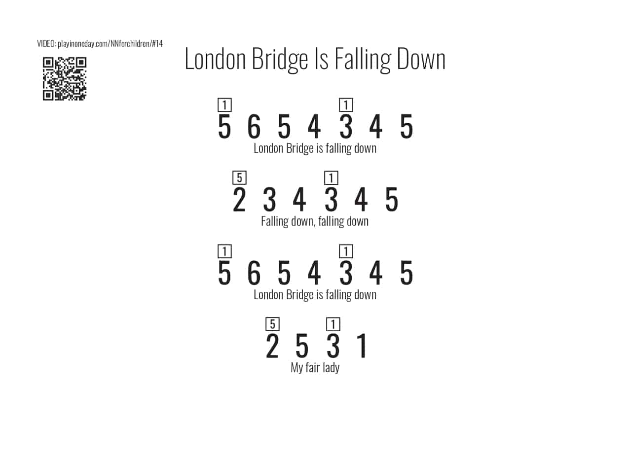 London Bridge Is Falling Down kalimba song